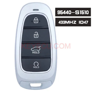 OEM / Aftermarket Board PN: 95440-S1510 433MHz NCF29A7X / HITAG 3 / 47 CHIP Smart Remote Key 4 Button for Hyundai Santa Fe 2021 2022 TQ8-FOB-4F26 (Ori